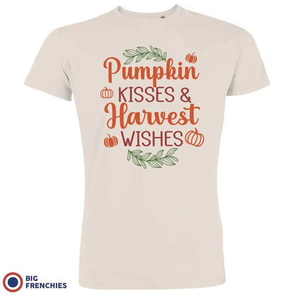 Pumpkin Kisses & Harvest Wishes Men's Organic Cotton Tee - Create Marketplace