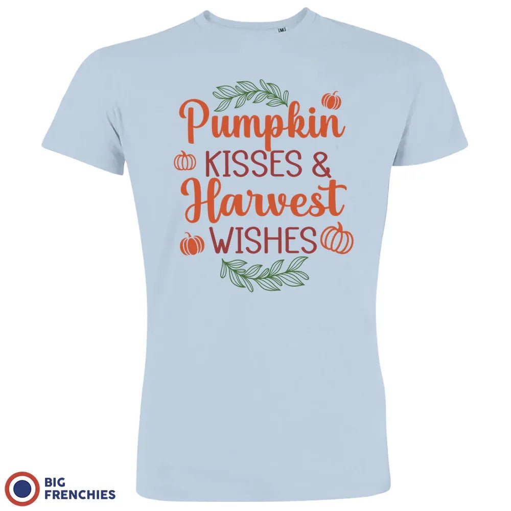 Pumpkin Kisses & Harvest Wishes Men's Organic Cotton Tee - Create Marketplace