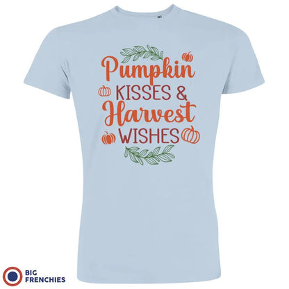 Pumpkin Kisses & Harvest Wishes Men's Organic Cotton Tee - Create Marketplace