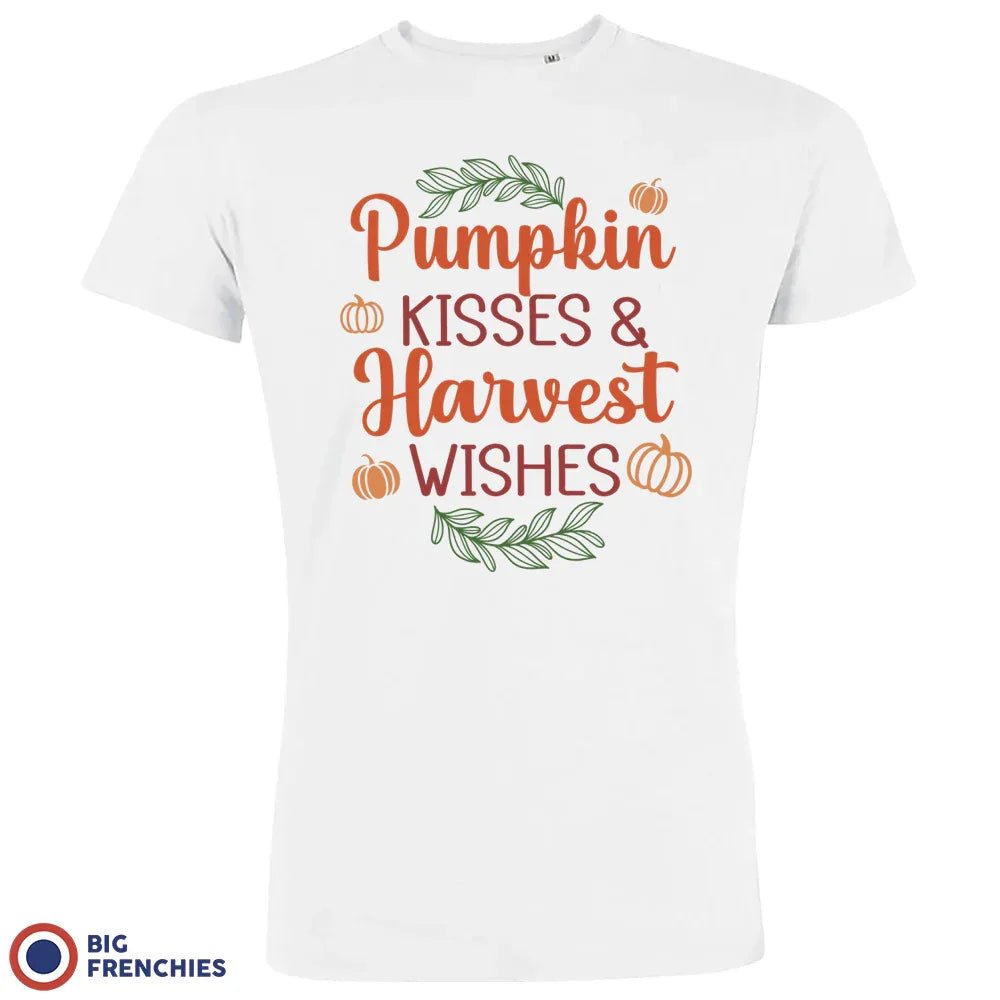 Pumpkin Kisses & Harvest Wishes Men's Organic Cotton Tee - Create Marketplace