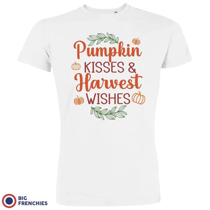 Pumpkin Kisses & Harvest Wishes Men's Organic Cotton Tee - Create Marketplace