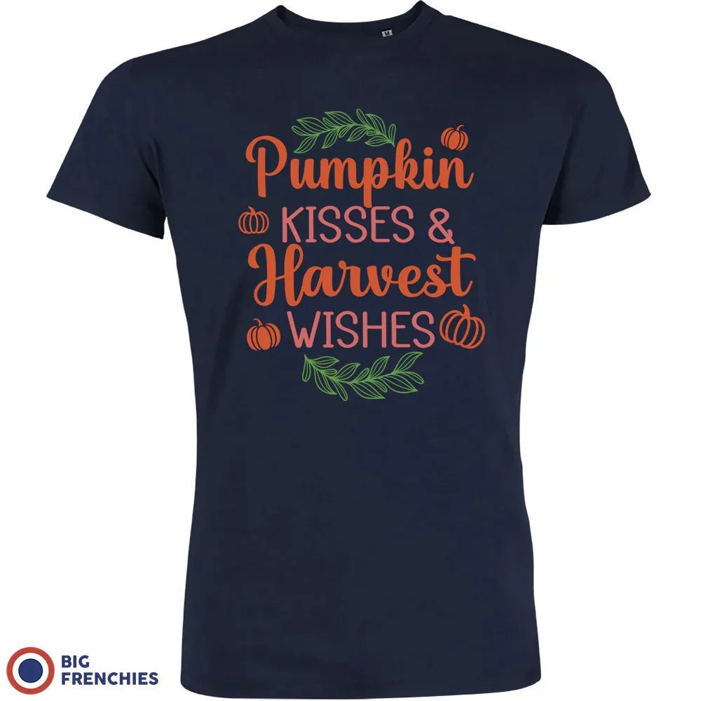 Pumpkin Kisses & Harvest Wishes Men's Organic Cotton Tee - Create Marketplace