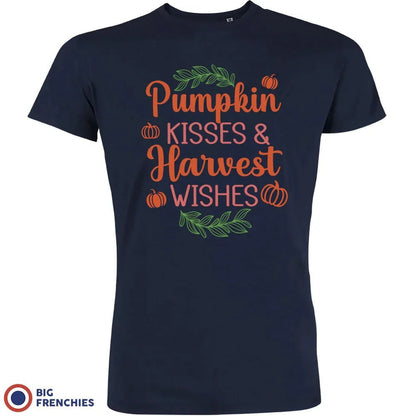 Pumpkin Kisses & Harvest Wishes Men's Organic Cotton Tee - Create Marketplace