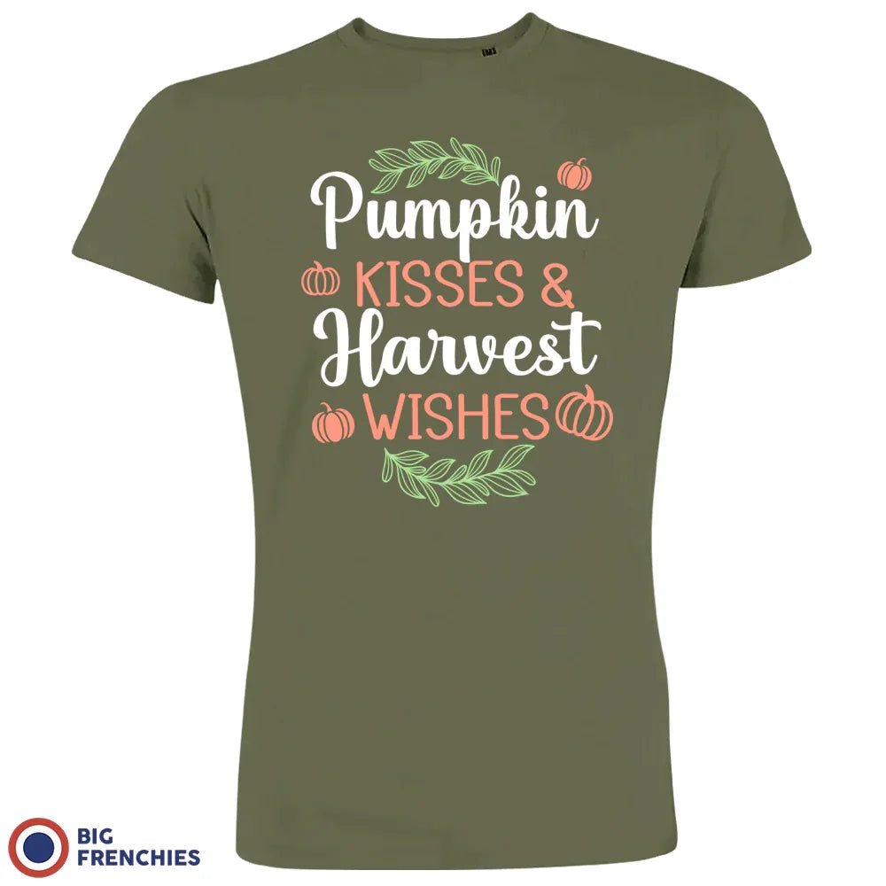 Pumpkin Kisses & Harvest Wishes Men's Organic Cotton Tee - Create Marketplace