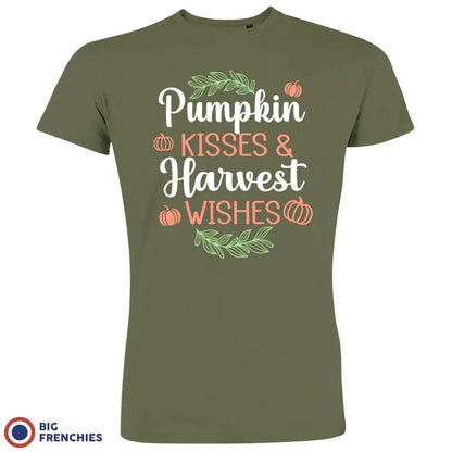 Pumpkin Kisses & Harvest Wishes Men's Organic Cotton Tee - Create Marketplace