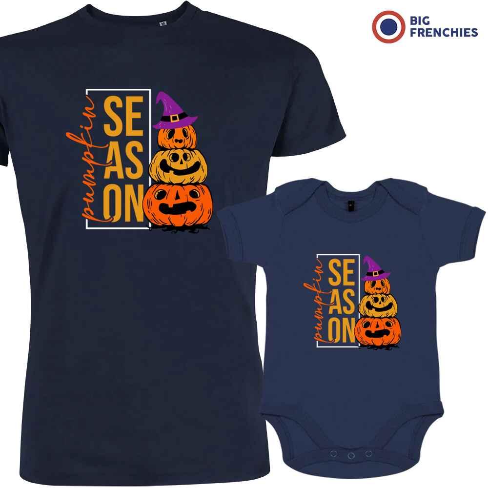 Pumpkin Season Dad and Child Organic Cotton family Set (Set of 2) - Create Marketplace