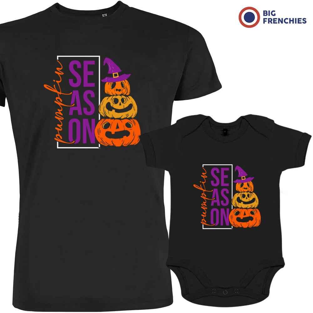 Pumpkin Season Dad and Child Organic Cotton family Set (Set of 2) - Create Marketplace