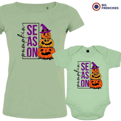 Pumpkin Season Mom and Child Organic Cotton family Set (Set of 2) - Create Marketplace