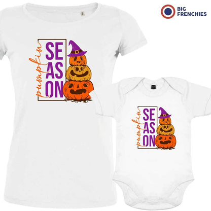 Pumpkin Season Mom and Child Organic Cotton family Set (Set of 2) - Create Marketplace