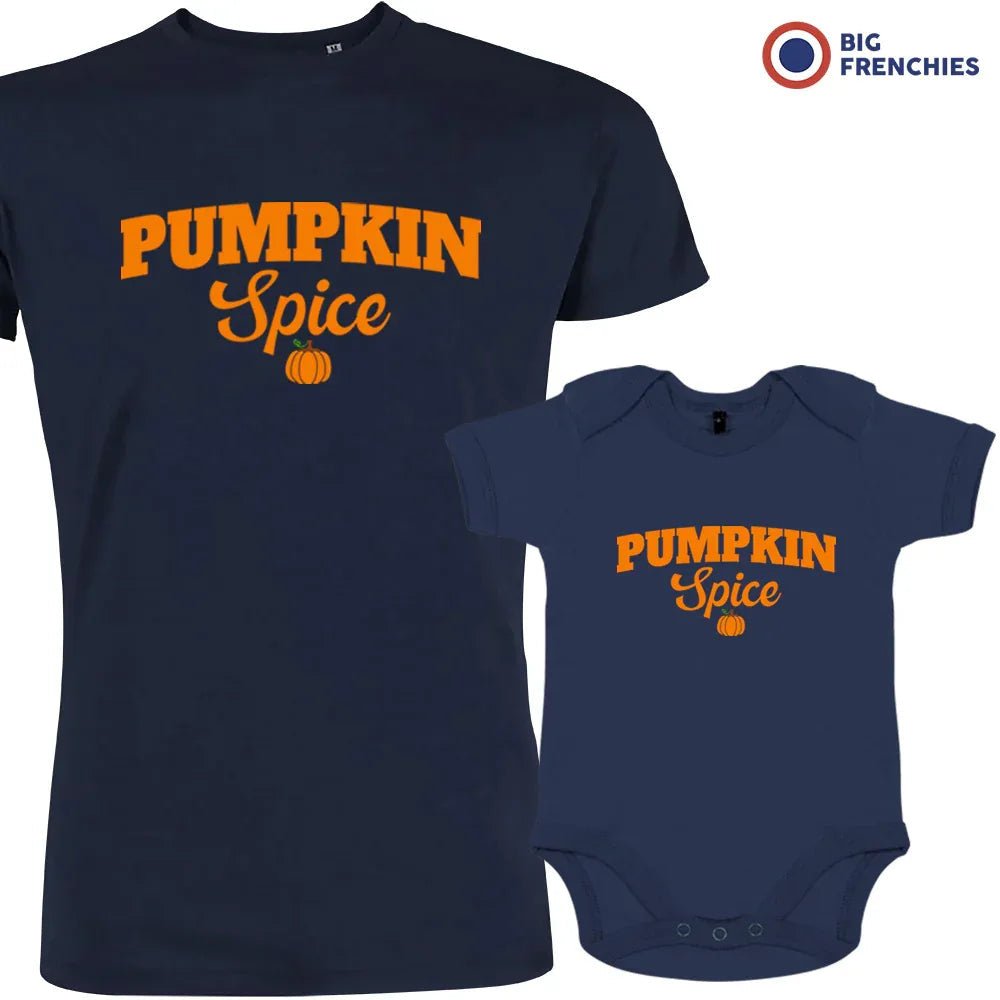 Pumpkin Spice Dad and Child Organic Cotton family Set (Set of 2) - Create Marketplace