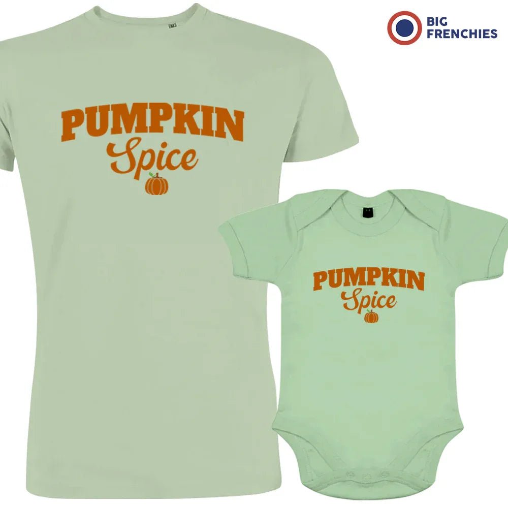 Pumpkin Spice Dad and Child Organic Cotton family Set (Set of 2) - Create Marketplace