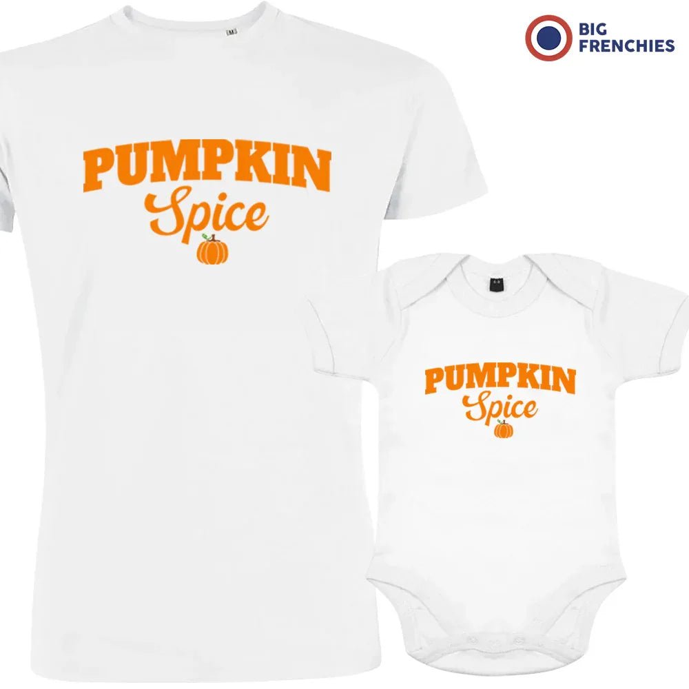 Pumpkin Spice Dad and Child Organic Cotton family Set (Set of 2) - Create Marketplace