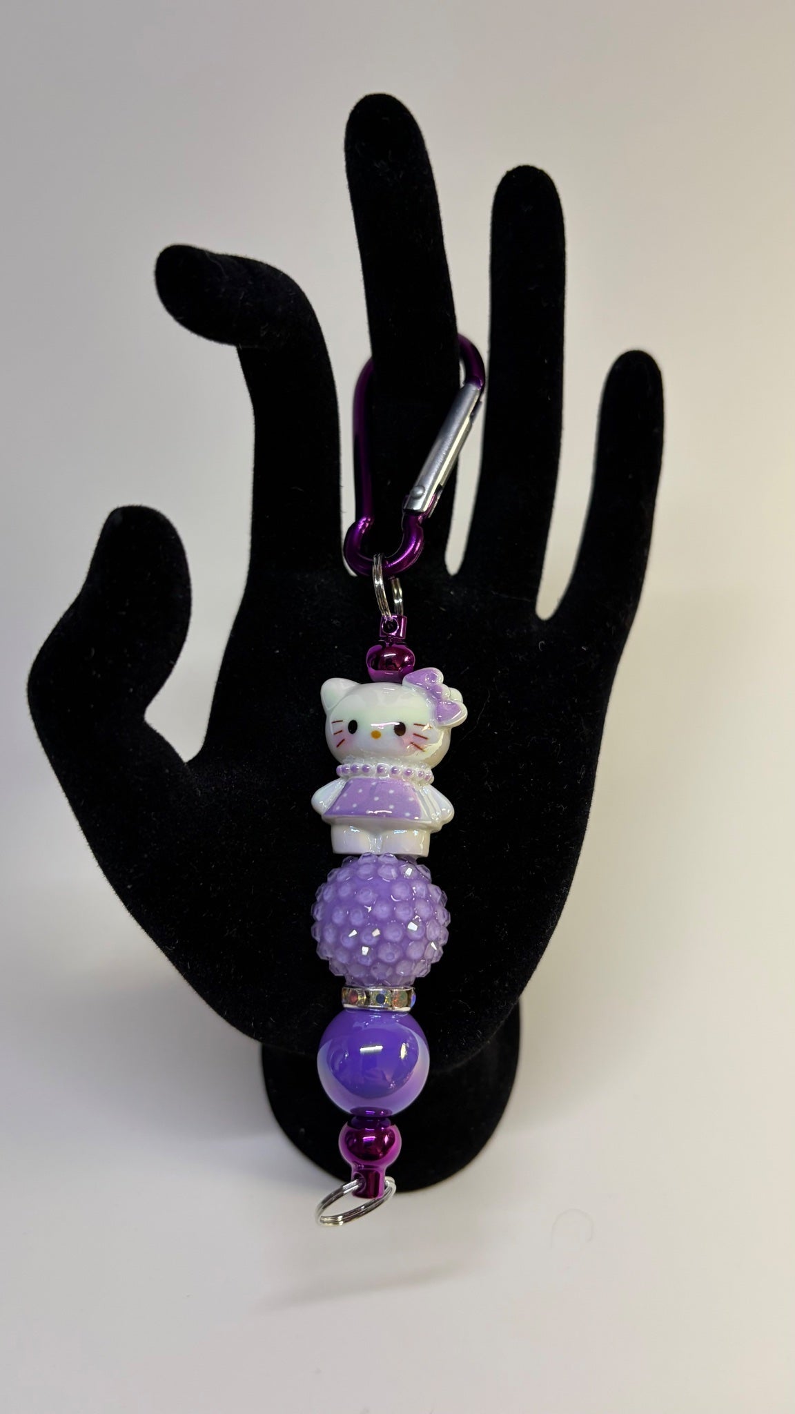 Purple hello kitty back pack charm - Create Marketplace