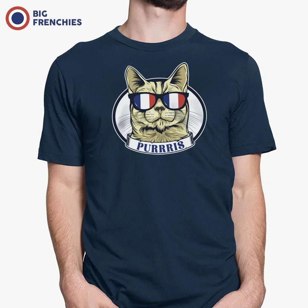 Purrris French Cat Men's Organic Cotton Tee - Create Marketplace