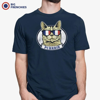 Purrris French Cat Men's Organic Cotton Tee - Create Marketplace