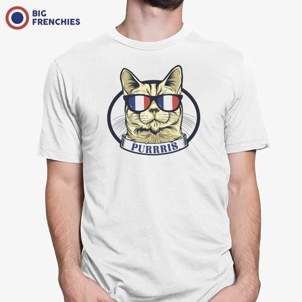 Purrris French Cat Men's Organic Cotton Tee - Create Marketplace