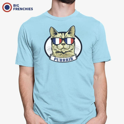 Purrris French Cat Men's Organic Cotton Tee - Create Marketplace
