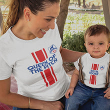 Queen Of The Pitch, Royal Rookie Mom and Child Organic Cotton T-Shirts family Set (Set of 2) - Create Marketplace