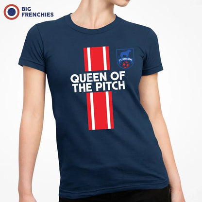 Queen Of The Pitch Women's Organic Cotton Tee - Create Marketplace