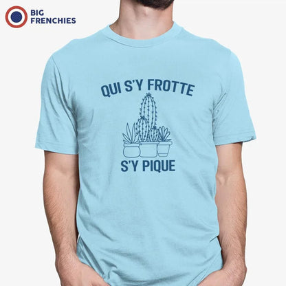 Qui S'y Frotte S'y Pique Men's Organic Cotton Tee - Create Marketplace