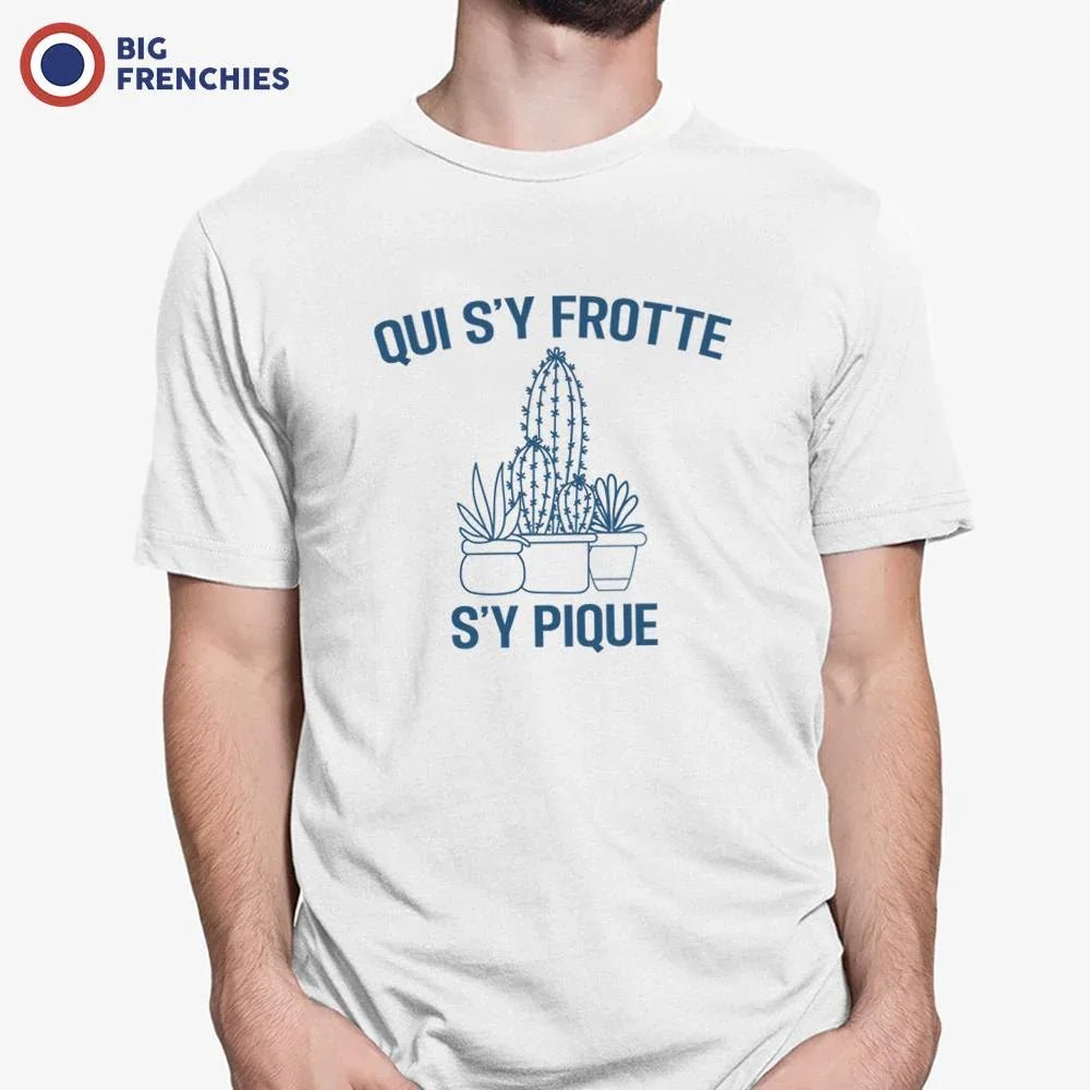 Qui S'y Frotte S'y Pique Men's Organic Cotton Tee - Create Marketplace
