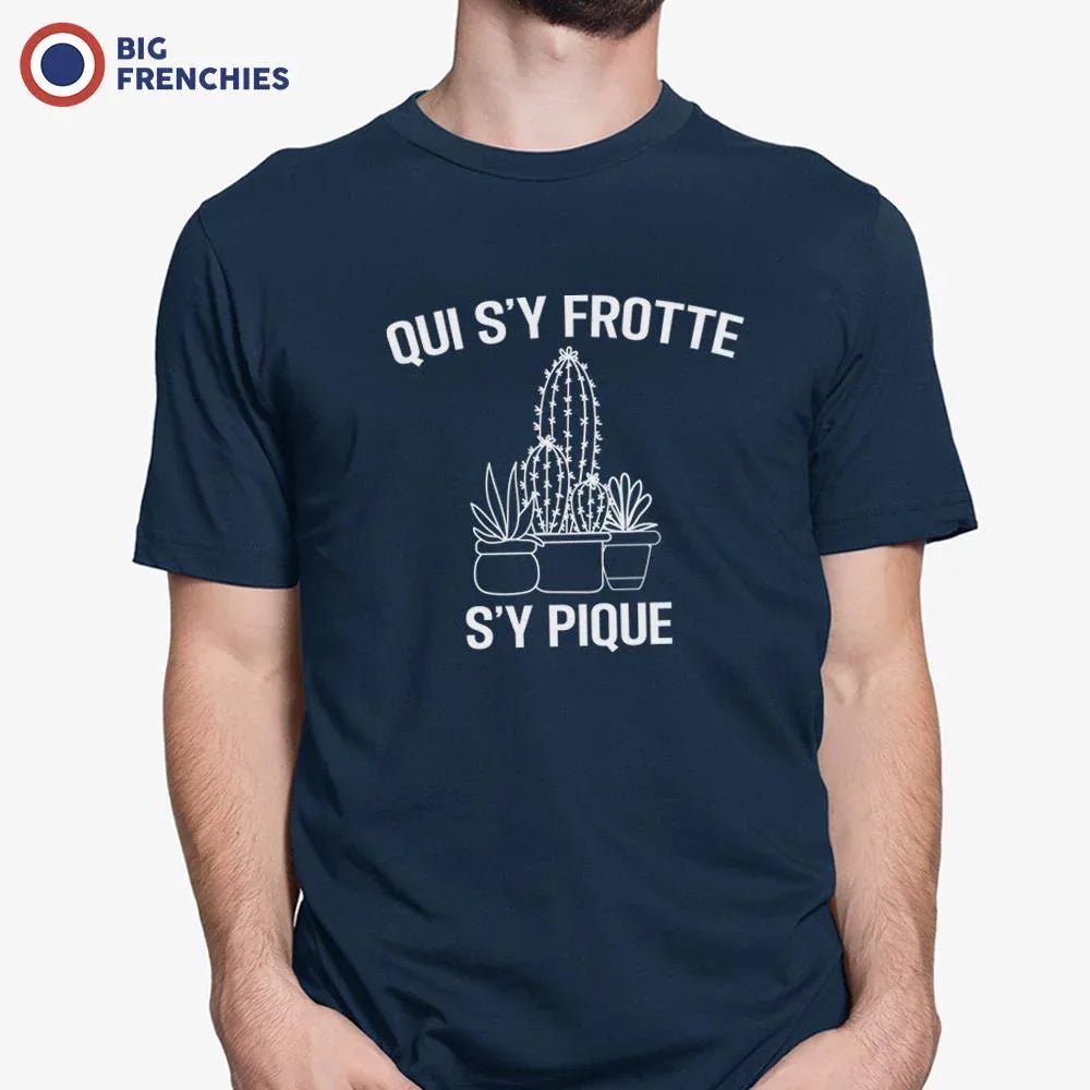Qui S'y Frotte S'y Pique Men's Organic Cotton Tee - Create Marketplace