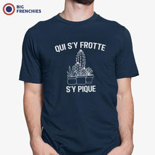 Qui S'y Frotte S'y Pique Men's Organic Cotton Tee - Create Marketplace