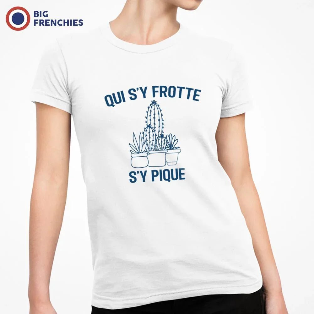 Qui S'y Frotte S'y Pique Women's Organic Cotton Tee - Create Marketplace