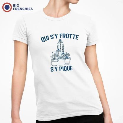 Qui S'y Frotte S'y Pique Women's Organic Cotton Tee - Create Marketplace