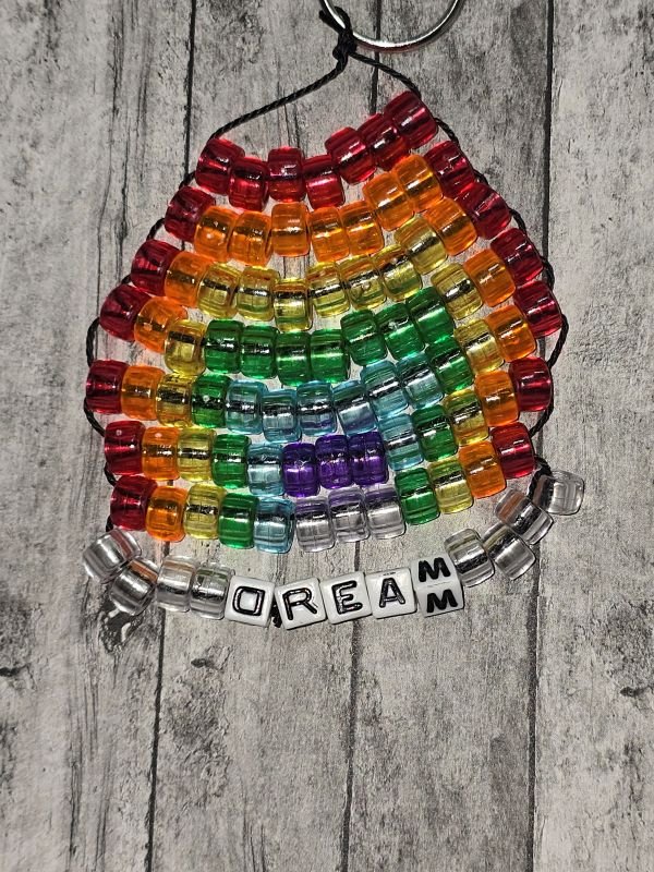 Rainbow Dream keychain - made by kid Luke - Create Marketplace