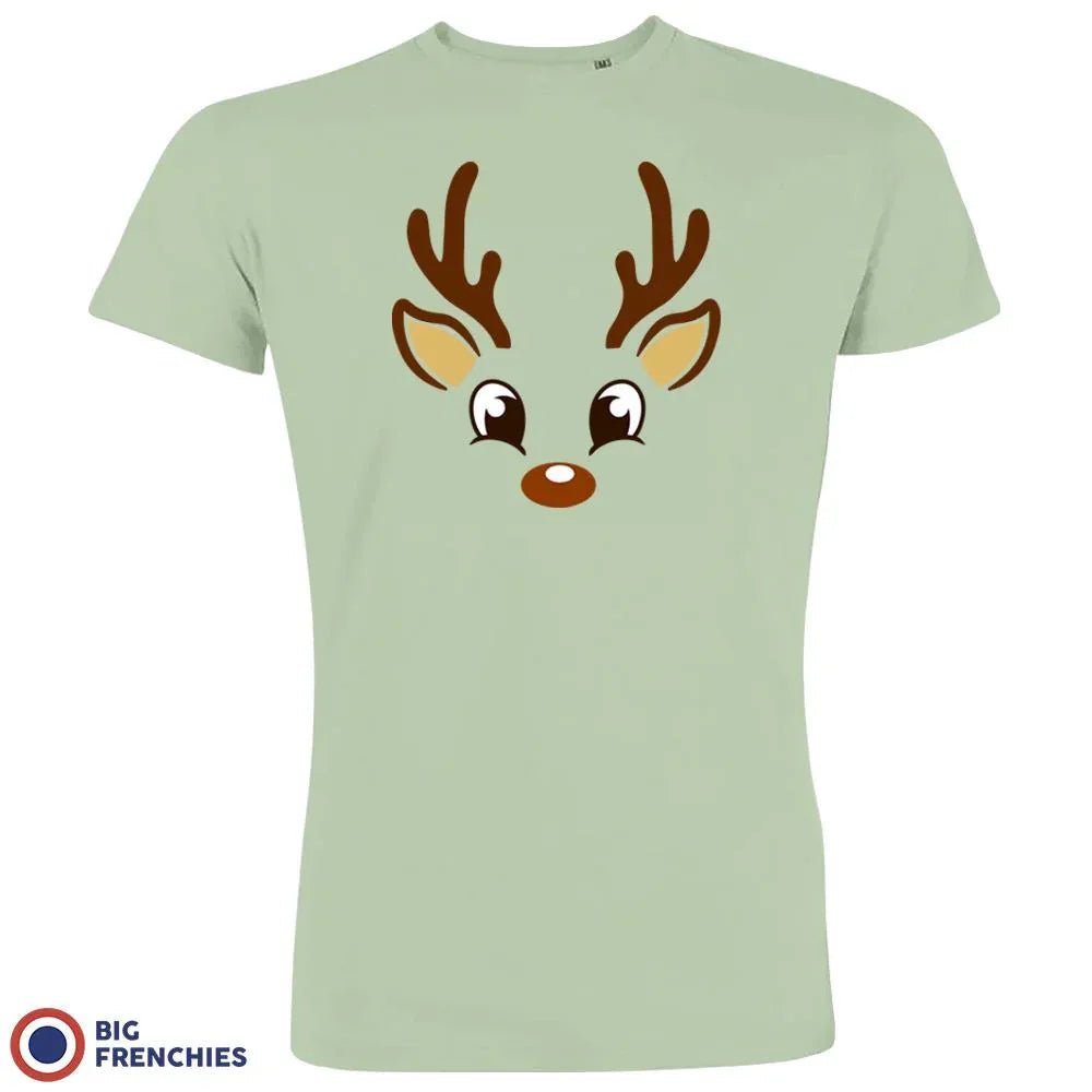 Reindeer Christmas Men's Organic Cotton Tee - Create Marketplace