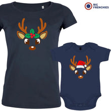 Reindeer Christmas Mom and Child Organic Cotton family Set (Set of 2) - Create Marketplace