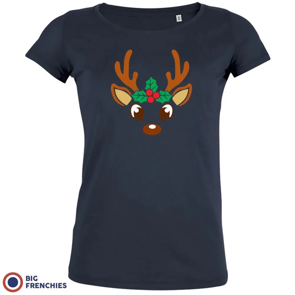 Reindeer Christmas Women's Organic Cotton Tee - Create Marketplace