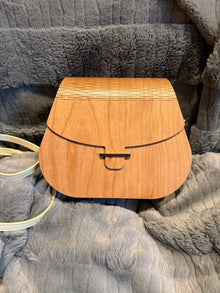 Rounded Cherry Wood Purse - Create Marketplace