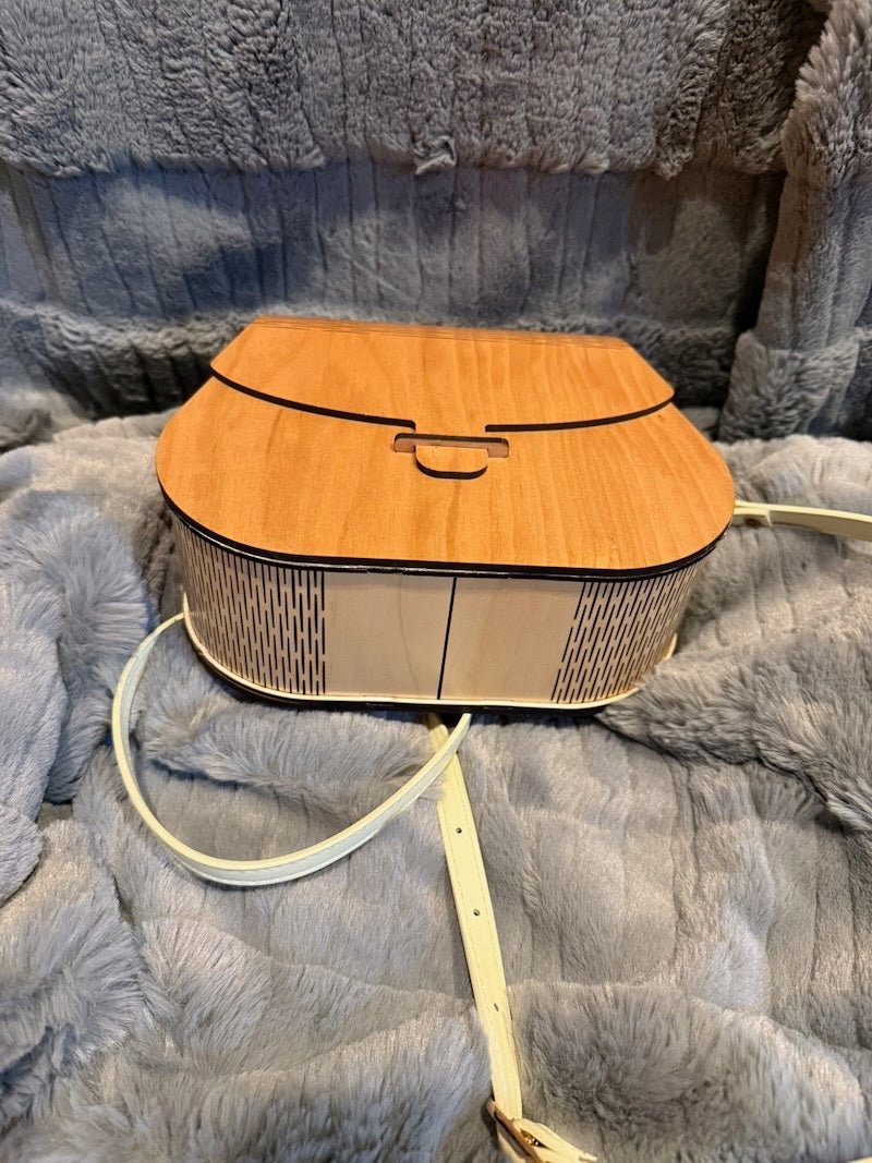 Rounded Cherry Wood Purse - Create Marketplace