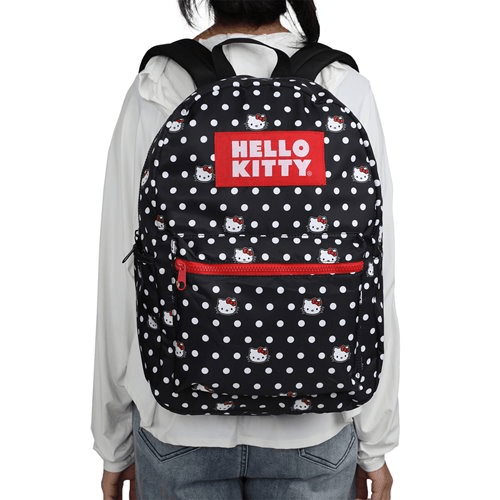 Sanrio Hello Kitty Polka Dot All Over Print Travel Backpack - Create Marketplace