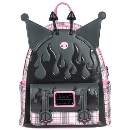Sanrio Kuromi Flames and Plaid Mini-Backpack - Entertainment Earth Exclusive - Create Marketplace