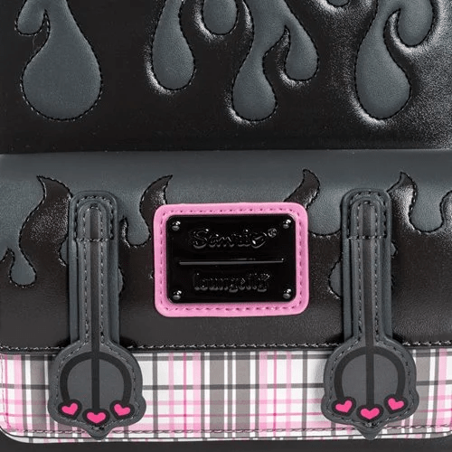 Sanrio Kuromi Flames and Plaid Mini-Backpack - Entertainment Earth Exclusive - Create Marketplace