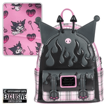 Sanrio Kuromi Flames and Plaid Mini-Backpack - Entertainment Earth Exclusive - Create Marketplace