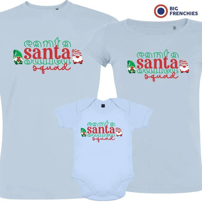 Santa Squad Christmas Matching Family Organic Tees (Set of 3) - Create Marketplace