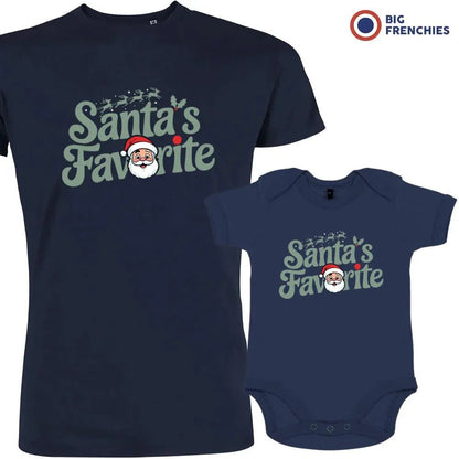 Santa's Favorite Christmas Dad and Child Organic Cotton family Set (Set of 2) - Create Marketplace