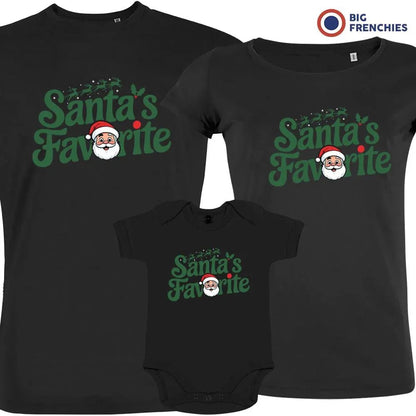 Santa's Favorite Christmas Matching Family Organic Tees (Set of 3) - Create Marketplace