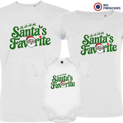 Santa's Favorite Christmas Matching Family Organic Tees (Set of 3) - Create Marketplace