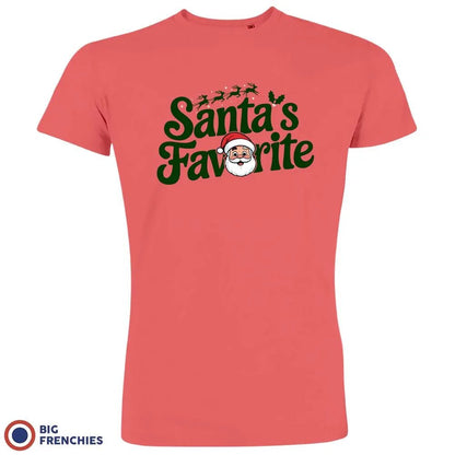 Santa's Favorite Christmas Men's Organic Cotton Tee - Create Marketplace