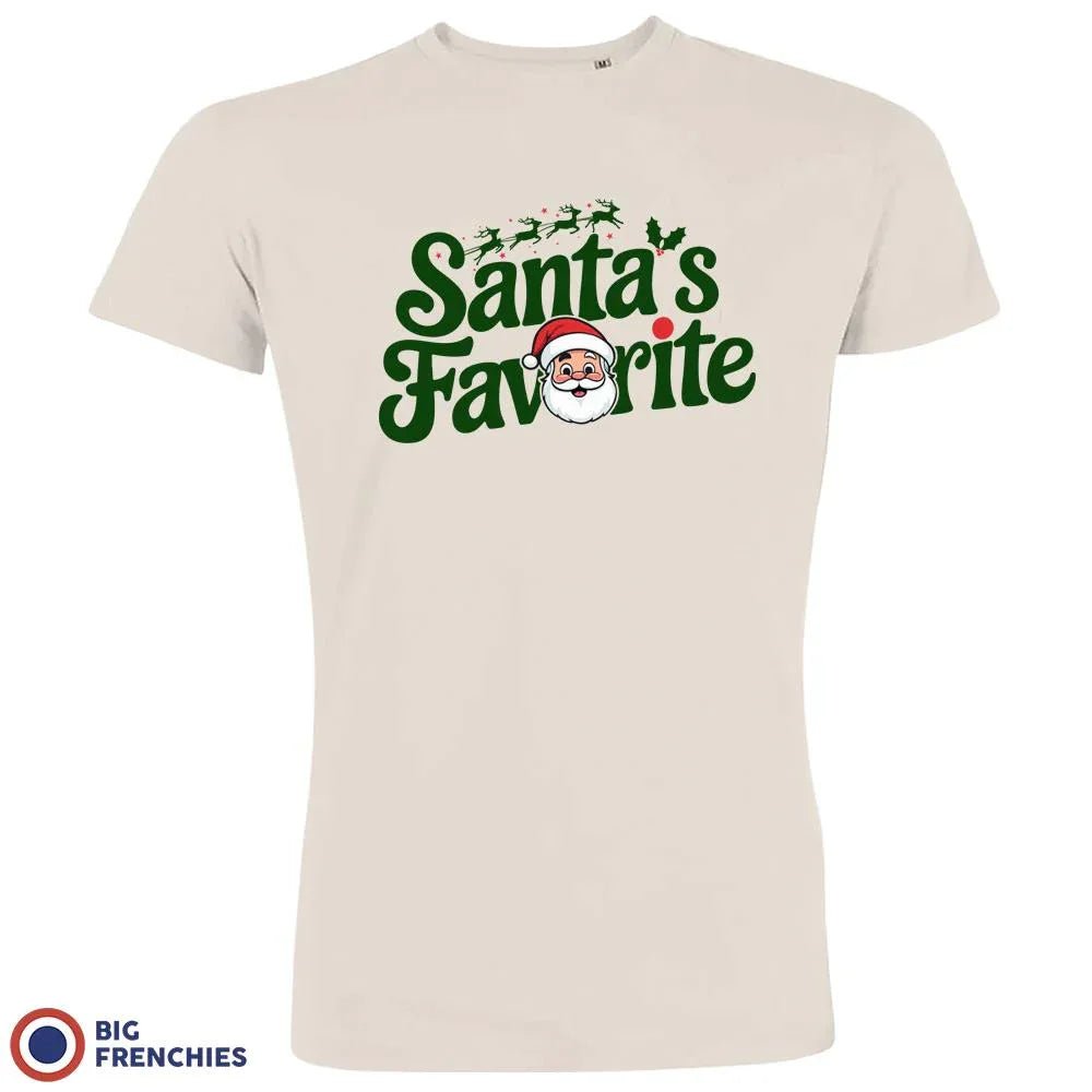 Santa's Favorite Christmas Men's Organic Cotton Tee - Create Marketplace