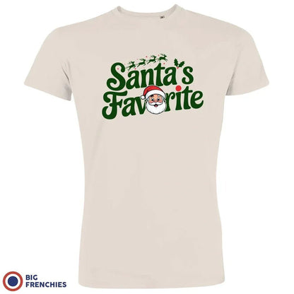 Santa's Favorite Christmas Men's Organic Cotton Tee - Create Marketplace
