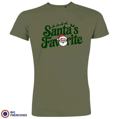 Santa's Favorite Christmas Men's Organic Cotton Tee - Create Marketplace