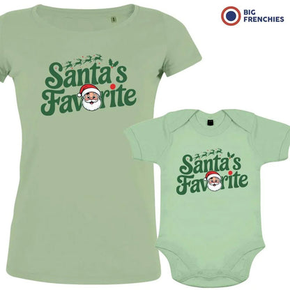 Santa's Favorite Christmas Mom and Child Organic Cotton family Set (Set of 2) - Create Marketplace