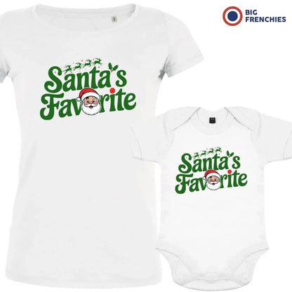 Santa's Favorite Christmas Mom and Child Organic Cotton family Set (Set of 2) - Create Marketplace