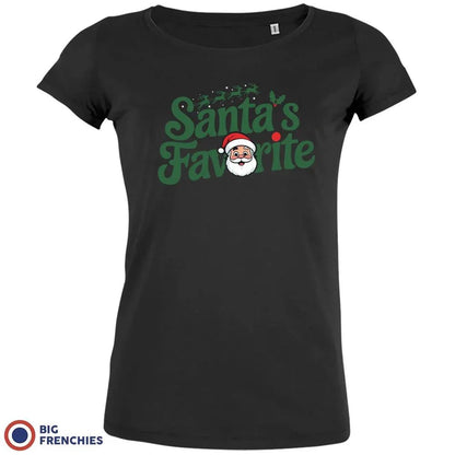 Santa's Favorite Christmas Women's Organic Cotton Tee - Create Marketplace